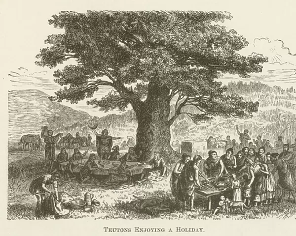 Teutons Enjoying a Holiday (engraving)