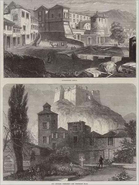 Sketches of Funchal, Madeira (engraving)