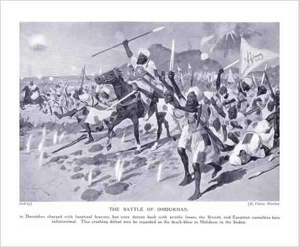 The Battle of Omdurman 1898 AD, c. 1920 (litho)