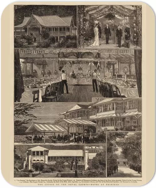 The Cruise of the Royal Cadets, Notes at Trinidad (engraving)