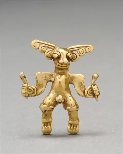 Figurine Pendant, c. 1000-1550 (cast gold)