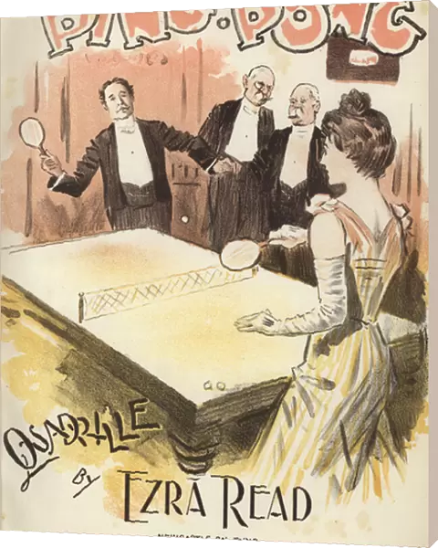 Ping Pong, quadrille by Ezra Read (colour litho)