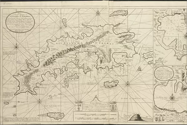 Islands of St. Thomas and St. John, 1719 (engraving)