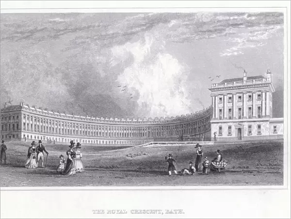 The Royal Crescent, Bath (engraving)