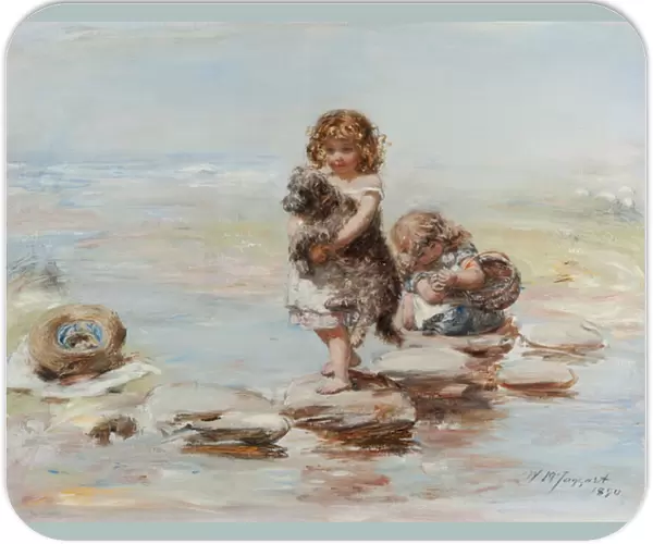 Stepping Stones, 1890 (oil on canvas)