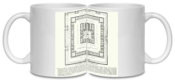 Plan of Solomons Temple, after Bernard Lamy (engraving)
