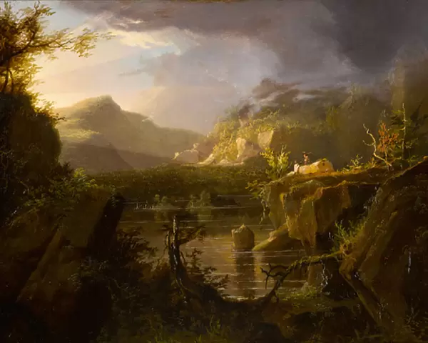 Romantic Landscape, c. 1826 (oil on wood panel)