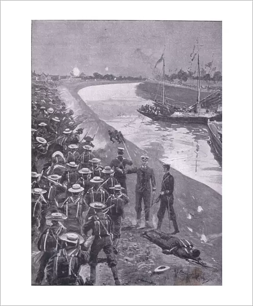 Admiral Seymours retreat on the Tientsin (litho)
