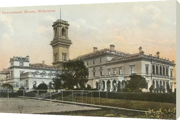 Government House, Melbourne (coloured photo)