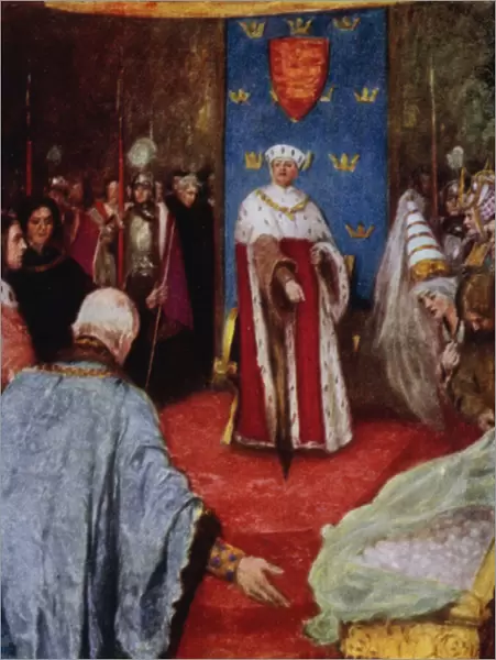 King Henry V (colour litho)