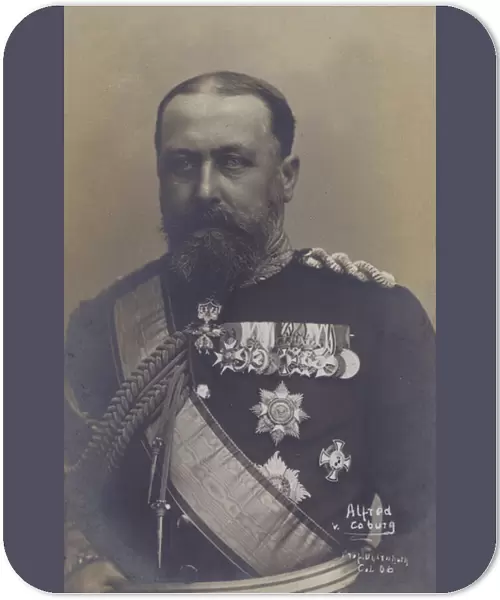 Alfred von Coburg (b  /  w photo)