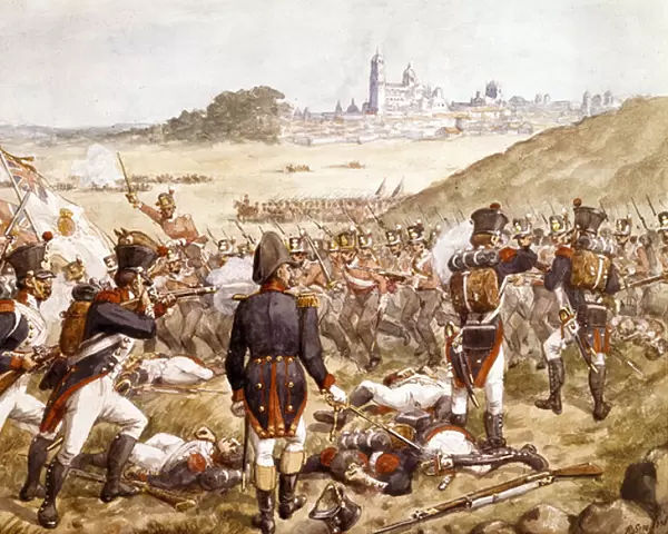 The Battle of Salamanca, 22 July 1812, circa 1900 (w  /  c)