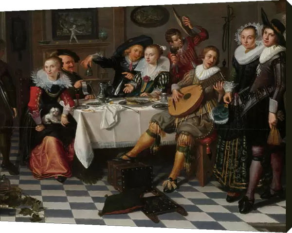 Merry Company, 1629 (oil on panel)