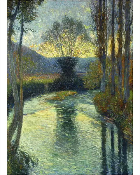 Banks of the River; Au Bord de la Riviere, (oil on canvas)