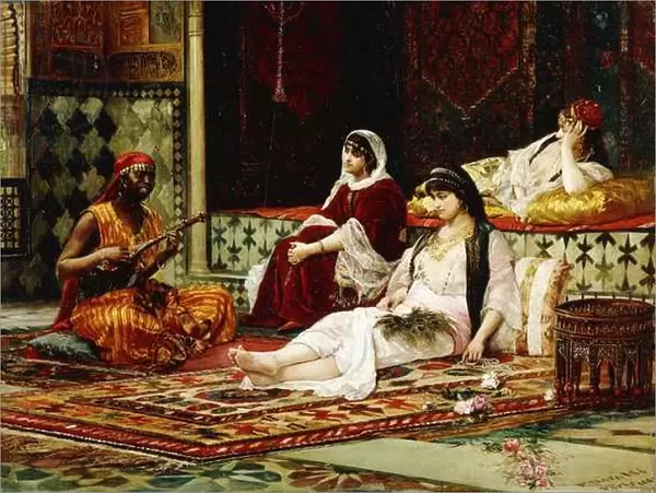 In the Harem, 1881 (oil on panel)