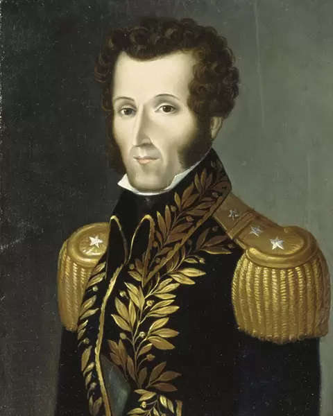 Portrait of Marshall Antonio Jose de Sucre (1795-1830) (oil on canvas)