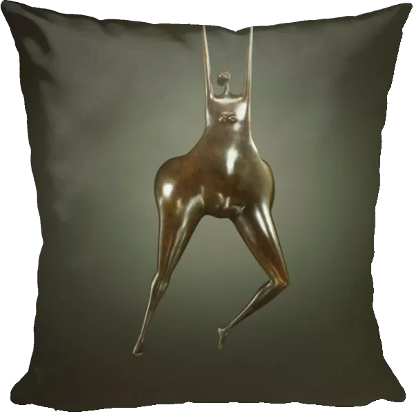 We are All Hanging On III, (bronze with brown patina)