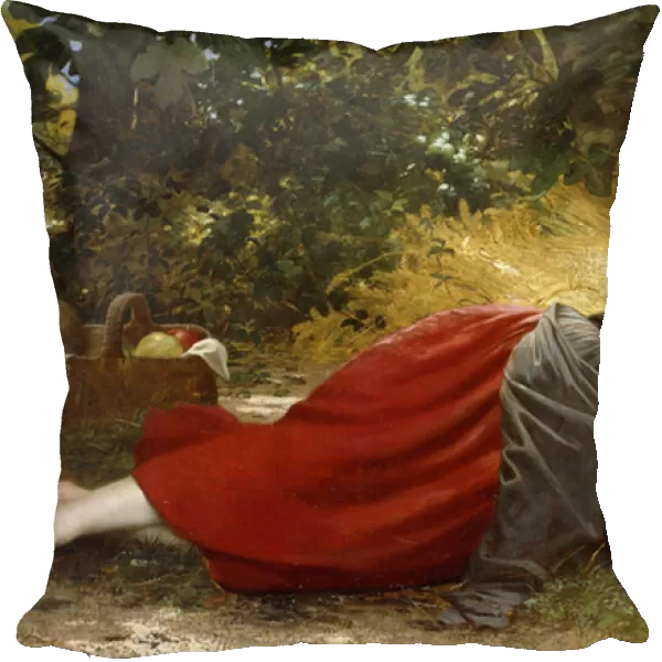 A Young Peasant Girl, Sleeping, 1874 (oil on canvas)