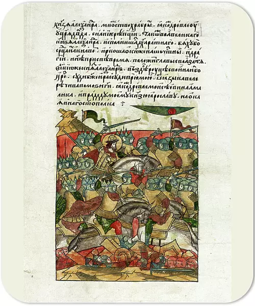 Battle on the Ice, 5th April 1242, c. 1568-76 (vellum)