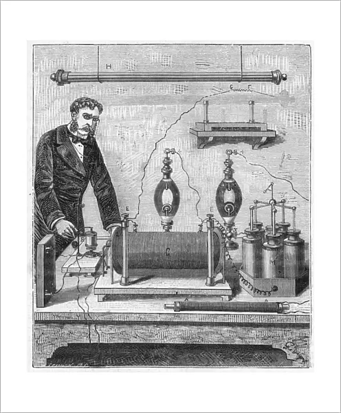 Ruhmkorff inductor - The induction coil by Ruhmkorff (Heinrich Daniel Ruhmkorff