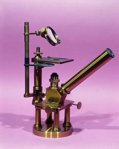 Microscope belonging to Louis Pasteur (1811-95) (metal)