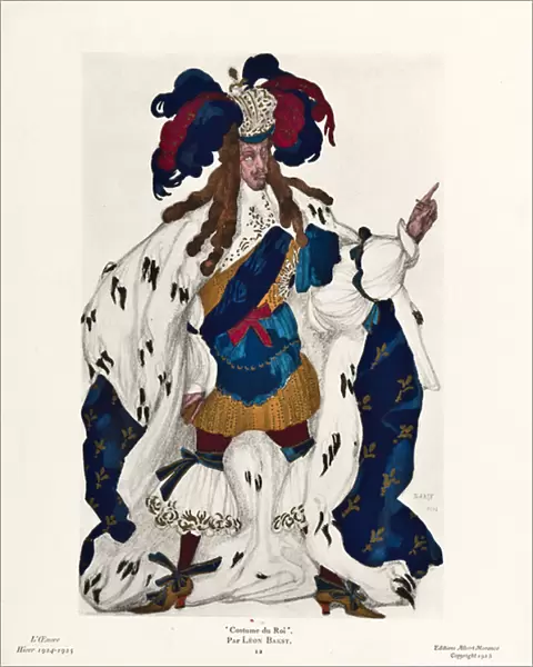 'Le roi'costume de Leon Bakst pour le ballet '