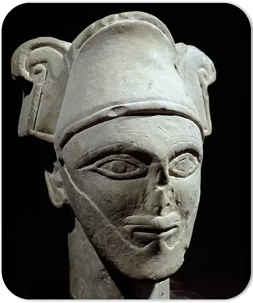 Head of a semite Chief. Iron Age. (stone)