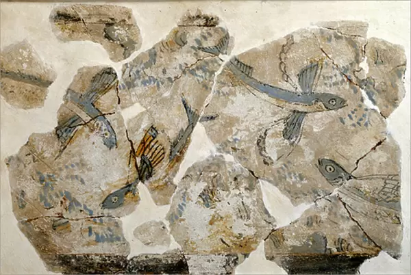 Flying fishes (terns), 2500 BC. (fresco)