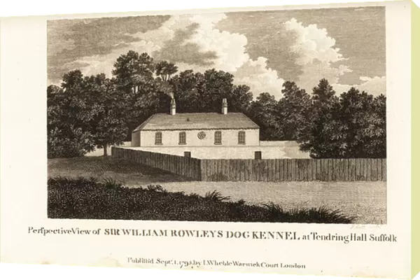 Perspective View of Sir William Rowleys Dog Kennel at Tendring Hall Suffolk