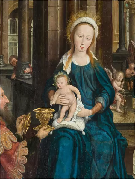 Triptych of the Adoration of the Child Jesus, 1528 (oil on wood)