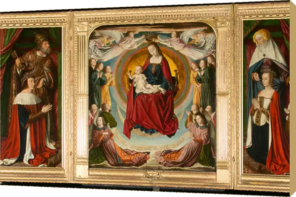 Triptych of the master of Moulins, 1502 (tgempera on wood)