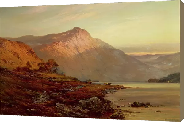 Dhu Loch near Balmoral (oil on canvas)