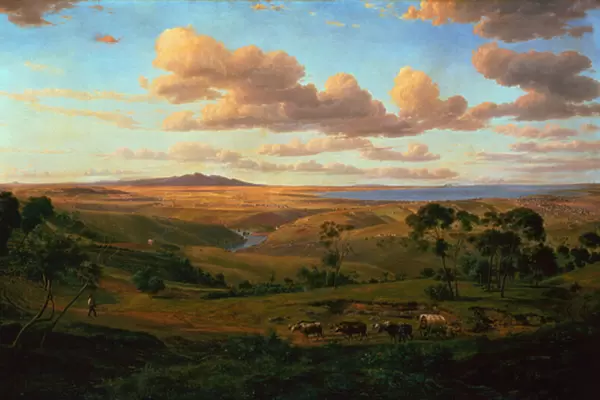 A View of Geelong, 1856 (oil on canvas)