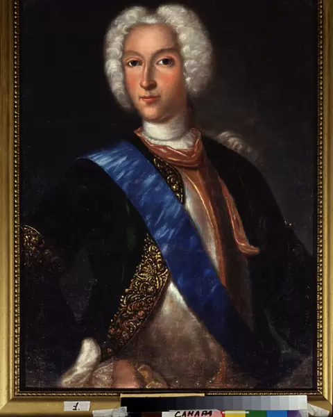 Portrait du tsar Pierre II de Russie (1715-1730) (portrait of the Tsar Peter II of Russia) - Peinture de Johann Heinrich Wedekind (1674-1736), huile sur toile, art allemand, 18e siecle - State Art Museum of Samara (Russie)
