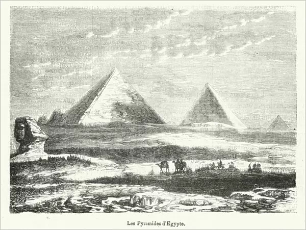 Les Pyramides d Egypte (engraving)