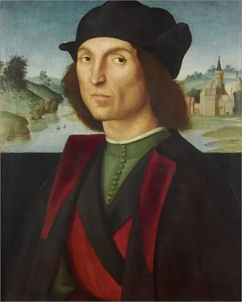 Portrait of a man par Raphael (1483-1520), ca 1502-1504 - Oil on wood, 47, 5x37, 2 - Liechtenstein Museum