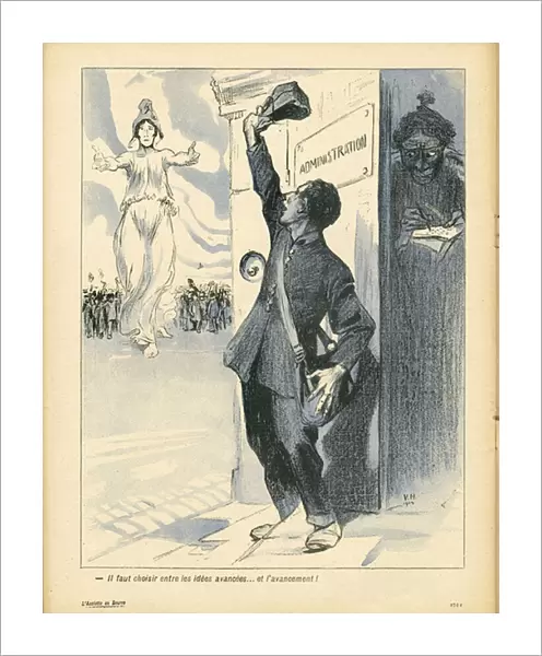 L Assiette au Beurre, number 164, Satirique en Couleurs, 1904_5_21: Republican, Administration, Courier La Poste - Marianne (lithograph)