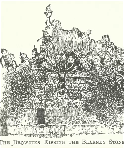 The Brownies Kissing the Blarney Stone (engraving)