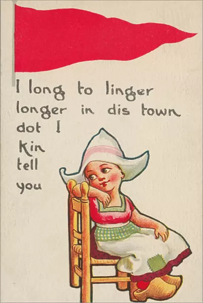 Message from Holland (colour litho)
