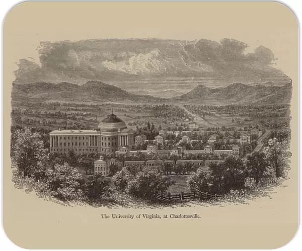 The University of Virginia, at Charlottesville (engraving)