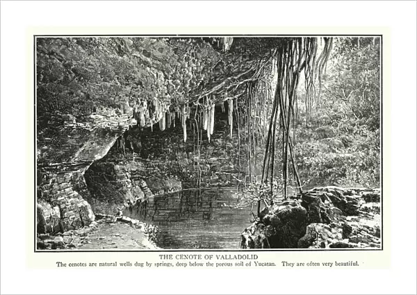 The cenote of Valladolid (litho)