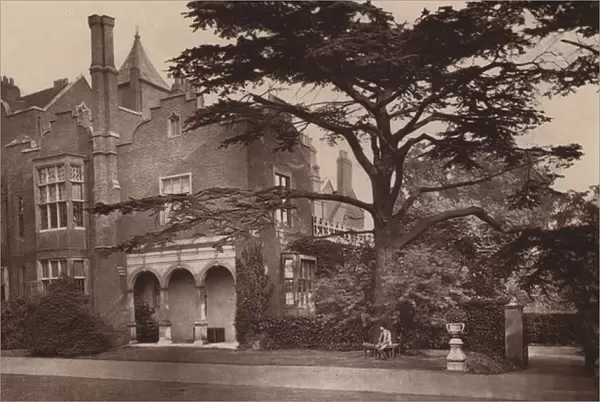 Holland House, London: Part of the North Side of House and Entrance to Dutch Garden (b  /  w photo)