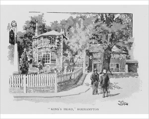 'Kings Head, 'Roehampton (litho)