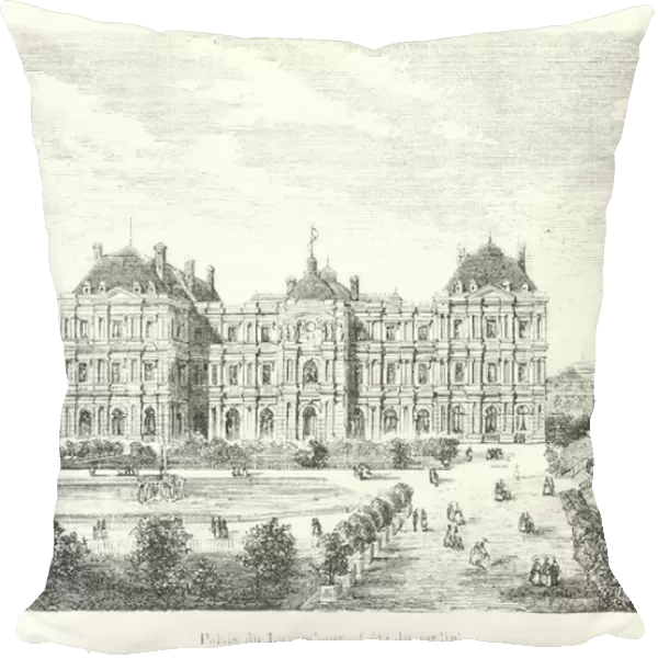 Palais du Luxembourg (cote du jardin) (engraving)
