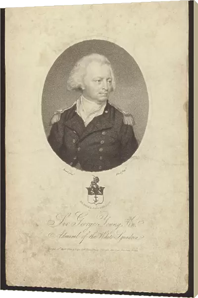 Sir George Young, British admiral (engraving)