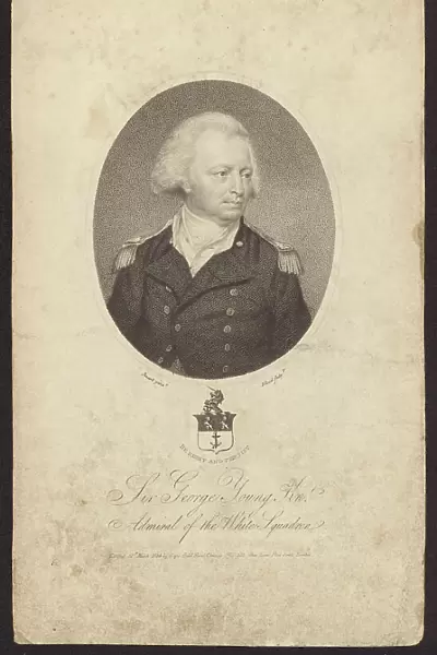 Sir George Young, British admiral (engraving)