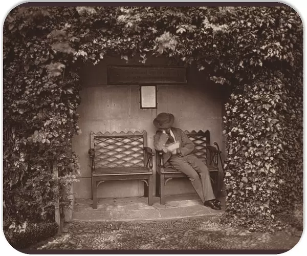 Holland House, London: Rogerss Seat in Dutch Garden (b  /  w photo)