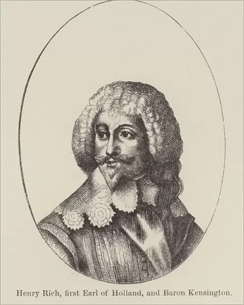 Henry Rich, first Earl of Holland, and Baron Kensington (engraving)