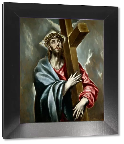 Le Christ portant la Croix (portement de croix ou chemin de croix) (Christ carrying the Cross) - Peinture de Domenikos Theotokopoulos dit El Greco (1540-1614), huile sur toile, vers 1602, art espagnol, 17e siecle, manierisme - Musee du Prado