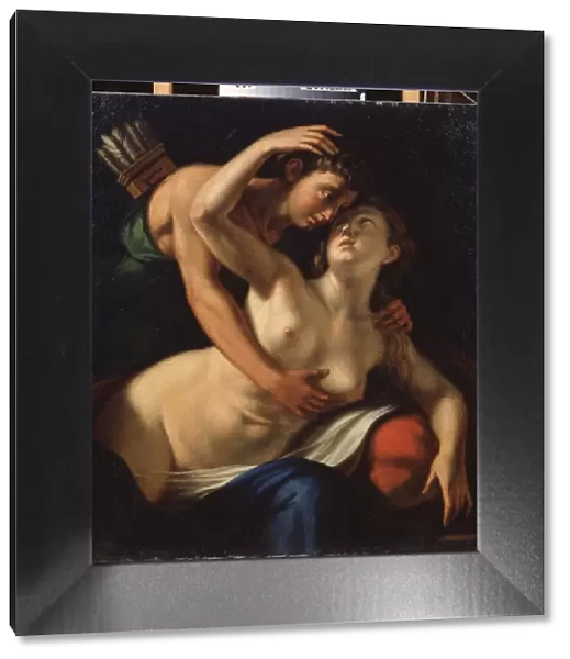 'Venus et Adonis'Peinture de Luca Cambiaso (ou Cambiasi, Cangiagio) dit Lucchetto da Genova) (1527-1585) 16eme siecle Mykolaiv (Nikolaiev) Regional Wereshchagin Art Museum, Ukraine